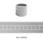 H&otilde;bedane helkurteibid Plaaster 3x100cm Kuum stantsimisfoolium kuumpressimine Rakendatud pargid Ropa DIY riided kleebised plaastrid vin&uuml;&uuml;lkile 3x100cm