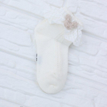 1 paar Mood Kevad S&uuml;gis Beebid T&uuml;drukud Sokid Pitsid V&auml;ikelapsed Lapsed Tantsusokid Armsad Printsessi Stiilis T&uuml;drukud Slouch Sokipaneel S