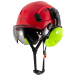 LOEBUCK Ameerika stiilis ehitust&ouml;&ouml;de kaitsekiiver kaitseprillidega ja m&uuml;ra summutavad t&ouml;&ouml;stuslikud kaitsvad helikindlad k&otilde;rvaklapid Kaitsek&uuml;bar Red +D Suit