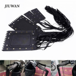 1 komplekti universaalsed mootorratta juhtraua tuti k&auml;epidemed, kate, hoovad, k&auml;epide, nahast &auml;&auml;re&uuml;mbris, mis sobivad Harley Retro Yamaha Honda Suzuki jaoks