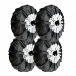 4 tk rehvikatted varurehvikatte komplekt veekindel Oxfordi rehv UV p&auml;ikesekaitsed auto velg