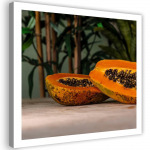L&otilde;uenditr&uuml;kk Papaya Fruit Leaves Nature 30x30 oranž