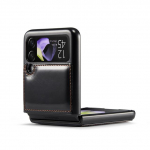 Kukumisvastased telefonitarvikud Nahast koti&uuml;mbris Samsung Galaxy Z Flip 4 Flip3 Flip4 Flip 3 5g S&otilde;rmej&auml;lgedeta telefoni kate for Samsung z Flip 4 roosa punane v&auml;rv