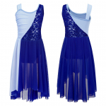 Lastele, t&uuml;drukutele, l&uuml;&uuml;riline tantsukleit, balleti v&otilde;imlemistrikood, kaasaegne tantsuriietus 5-6 Years tumesinine v&auml;rv