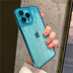 Candy Color Laser Clear Love Heart telefoni&uuml;mbris iPhone'ile 13 12 11 Pro Max Xs Max Xr X 7 8 Plus Se l&auml;bipaistev p&otilde;rutuskindel kaitseraua For iPhone 7 or 8