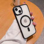 Matt Magsafe juhtmevaba laadimistelefoni &uuml;mbris iPhone'ile 14 13 12 11 Pro Max akr&uuml;&uuml;list tagak&uuml;lg Silikoonraam metallist kaamera k&uuml;ljeklahvid For iPhone 14ProMax