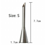 Paisuotsiku ots Maiustused roostevabast terasest kooki tassikoogi s&uuml;stimise t&ouml;&ouml;riist j&auml;&auml;tumise torude komplekt S&uuml;stla kondiitritoodete t&auml;itetorud