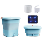 Kokkupandav pesumasin 11,5 l, uus t&auml;iendus ja pesupesemisv&otilde;imaluse suurendamine, sukkp&uuml;ksid sokid 【Deluxe】Rock Blue+Blue light
