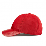 Meeste ja naiste s&uuml;gistalvine nahast pesapallim&uuml;ts veekindel tuulekindel m&uuml;ts v&auml;lispordiks one size punane