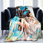 Kuum Anime SAO M&otilde;&otilde;gakunst Internetis Anime Kaasaegne tekk Gedruckt Bettdecke Geschenk Flanell Pehme Palus diivanvoodi heitetekid 75x90cm