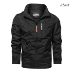 Kevadsuvi meeste veekindel jope Tuulekindel hingav jope Moodne &otilde;ues matkamise ja matkamise Soft Shell jope 5XL must