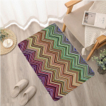 Missoni Style sissep&auml;&auml;su uksematt Nordic Style Home Uksematt Triibulised Waves Print vaibad Magamistoa Elutoa Esiku majapidamiskaunistusega vaibad 40x120cm