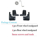 Poriklapid autole Volkswagen VW Tiguan MK1 AD1 5N 2007 ~ 2015 Porilauad Porilaud Porikaitse Pritsmeporikaitse Auto Styline Ees 4 pcs - Mudguards black