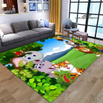 Multifilmid džungliloomade tr&uuml;kised vaip lapsed m&auml;ngivad vaipa elutuba magamistuba libisemisvastane vaip pildistamine rekvisiidid s&uuml;nnip&auml;evakingitus 160x230cm