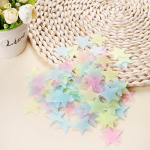 100 tk helendavad seinakleebised pimeduses helendavad t&auml;hed lastele beebitubade v&auml;rvilised luminofoorlambid kodu Color mixing 100PCS