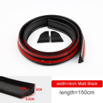 Universaalne autospoiler, tiivad, vaba perforeeritud tagumine keskmine katuseaken pakiruumi kaas Ducktail Lip Sedaan luukp&auml;ra linnamaasturi tarvikud 4cm Matt Black black