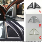 Peu+geot 3008/4008 jaoks 2016 2018 Kroomipulk Auto A kolonn Audio Speak Aken Esiklaas K&uuml;lgkolmnurk lambi dekoratiivosa 2tk B