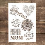 A4-suuruses dekoratiivsed korduvkasutatavad ema &scaron;abloonmallide &scaron;abloonid isetegemiseks k&auml;sit&ouml;&ouml;ks Scrabooking maalimiseks puidule, l&otilde;uendile, p&otilde;randale, seinale ja plaatidele