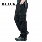 Kevads&uuml;gis uued multifunktsionaalsed taktikalised p&uuml;ksid puuvillased Classic Cargo Pant mitme taskuga vabaaja t&ouml;&ouml;p&uuml;ksid M must