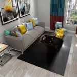 Magamistoa vaip Vannitoa matt Kodusisustus libisemiskindel uksematt Armas salap&auml;rane musta kassi vaip Elutoa vaip 40x60cm