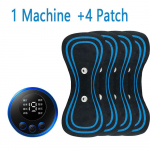 EMS Neck Massager Laetav emakakaela massaaži kleebis, plaaster 8, režiim 19, pulssteraapia instrument k&uuml;mnelihaste stimulaatoriga, valu leevendamine 1 Machine+4 Patch