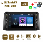 8 tolli UAZ Patriot 3 jaoks 2016&ndash;2021 koos nupunupuga Android autoraadio multimeediumipleier Navigatsioon Stereo GPS 2 Din Carplay 2+32GB 1+32GB