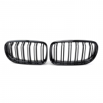 New Look Car Grille Grill Front Kidney Glossy 2 Line Double Slat For BMW 3 series F30 F31 F35 2011- Car All Black