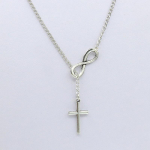 925 Sterling Silver Infinity Love kaelakee Cross Fashion Chain kaelakeede naiste pulmaehted 50cm