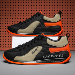 Meeste vabaaja tossud, paksu tallaga tossud hingavad jalatsid Uued s&uuml;gisesed Meeste libisemisvastased jalan&otilde;ud Mood Vulkaniseeritud jalan&otilde;ud 39 oranž