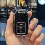 3 nupuga TPU autov&otilde;tme &uuml;mbris, t&auml;ielik kate Honda Grace Accord IX 2015 2016 2017 2018 2019 kaugkaitse v&otilde;tmeta korpuse tarvikud 3A Button Key Case valge