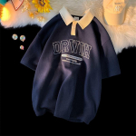 Trendikas POLO s&auml;rk meestele Korvpall Pesapalli Polo T-s&auml;rk Meeste vaba vabaaja T-s&auml;rk kraega T-s&auml;rk Meeste moodne s&auml;rk 3XL sinine