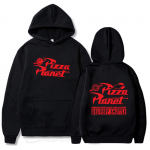 Pizza Planet Teie kohalikku t&auml;hekobarat teenindav Huppar Unisex Huppariga dressipluus Vabaaja Tavaline sobivus Unisex Pulloverid Fliisist Huppar 2XL