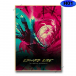 K&uuml;berpunk-animetegelaste plakatid Retro j&otilde;upaberist deemonite tapja/r&uuml;nnak titaanile plakat Animekaunistus Kodutoa seinakunst Maalimine 30x21cm