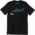 Scuba Life Shirt Diving Tee Shark Chasing A Diver T-s&auml;rk S