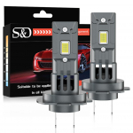 2tk H7 LED-esitulede pirnid H11 9005 9006 LED mini juhtmevaba esilatern 50W 20000LM 6500K H8 HB3 HB4 CSP autodioodlambid auto turbovalgusti 12V auto H7