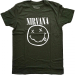 Nirvana valge naeratusega unisex T-s&auml;rk S
