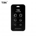 TRN k&otilde;rvaklappide silikoonist m&auml;luk&auml;sna &uuml;mbris k&otilde;rva sisse - t&uuml;&uuml;pi k&otilde;rvaklapid t&auml;iustab bassim&auml;lu silikoonist jope aeglaselt k&otilde;rvaklappi tagasi must