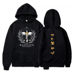 Vintage Fourth Wing kahepoolne kapuuts Basgiath War College'i pusad Unisex kapuutsiga dressipluus Bookish hoodie pikkade varrukatega topid M must
