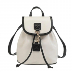 2024 Uus moodne ja elegantne seljakott naiste kontrastv&auml;rviga kott Moodne ja vabaaja lihtne &uuml;mberp&ouml;&ouml;ratav t&auml;iskott valge