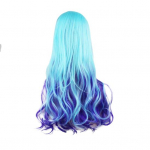 70 cm naiste gradientv&auml;rviga pikk suur animepidu, t&auml;is parukas, lokkis Cosplay jaoks
