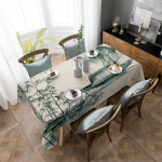 Hiina maal Maastik Bambusest paadi laudlina P&uuml;hadekaunistused Veekindlad ristk&uuml;likukujulised laudlinad Pulmakaunistused Lauakate 4pcs 33x48 Table mat