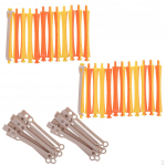 24 Pieces hair clasp Curlers Rollers Salon Hairdressing Styling Tool 1.6x9 Cm