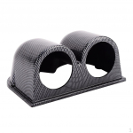 Car Carbon Fiber Look two holes Dual Meter Mount Holder mm
