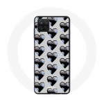 Samsung Galaxy A12 Black Hearts tausta&uuml;mbris