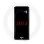 &Uuml;mbris Samsung Galaxy S10 Plus Elite 5. hooaja punase logoga mustal taustal