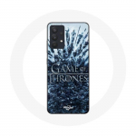 Coque pour Samsung Galaxy A13 5G Game of Thrones saison 8 Episode 1 Le Tr&ocirc;ne de Fer Personnages logo Gris