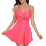 Naiste Bow Beach Wear Minikleit Tugev Push Up Ujumisriided Sport Ujumisriided S