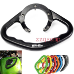 For KAWASAKI ER-6N ER-6F Motorcycle Accessories CNC Passenger Handgrips Hand Grip Tank Grab Bar Handles Armrest Black logo ER-6N