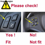 Car Steering Wheel Buttons Sequins Decoration Cover Trim For BMW 3 series E90 318i 320i 2005-2012 Silver