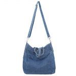 Denim Crossbody kott Naiste suure mahutavusega l&otilde;uendist kott &otilde;pilaste &otilde;lakott tumesinine v&auml;rv